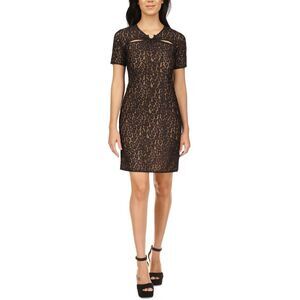 NWT Michael Kors lace over the knee dress Size Petite Medium